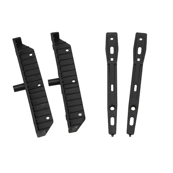 Afoxsos Composite Plastic Louver Hardware Kit for Blinds and Shutters Holds up to 11 Boards Weather Resistant 48 Wide
