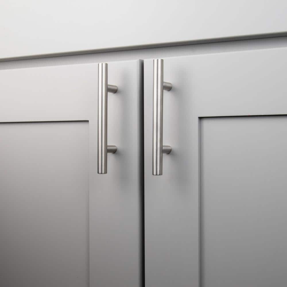 3-Inch Brushed Nickel Modern Bar Pulls with Mounting Hardware