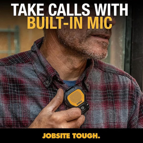 DEWALT Jobsite Pro Wearable Speaker 190 1158 DW2 - The Home Depot