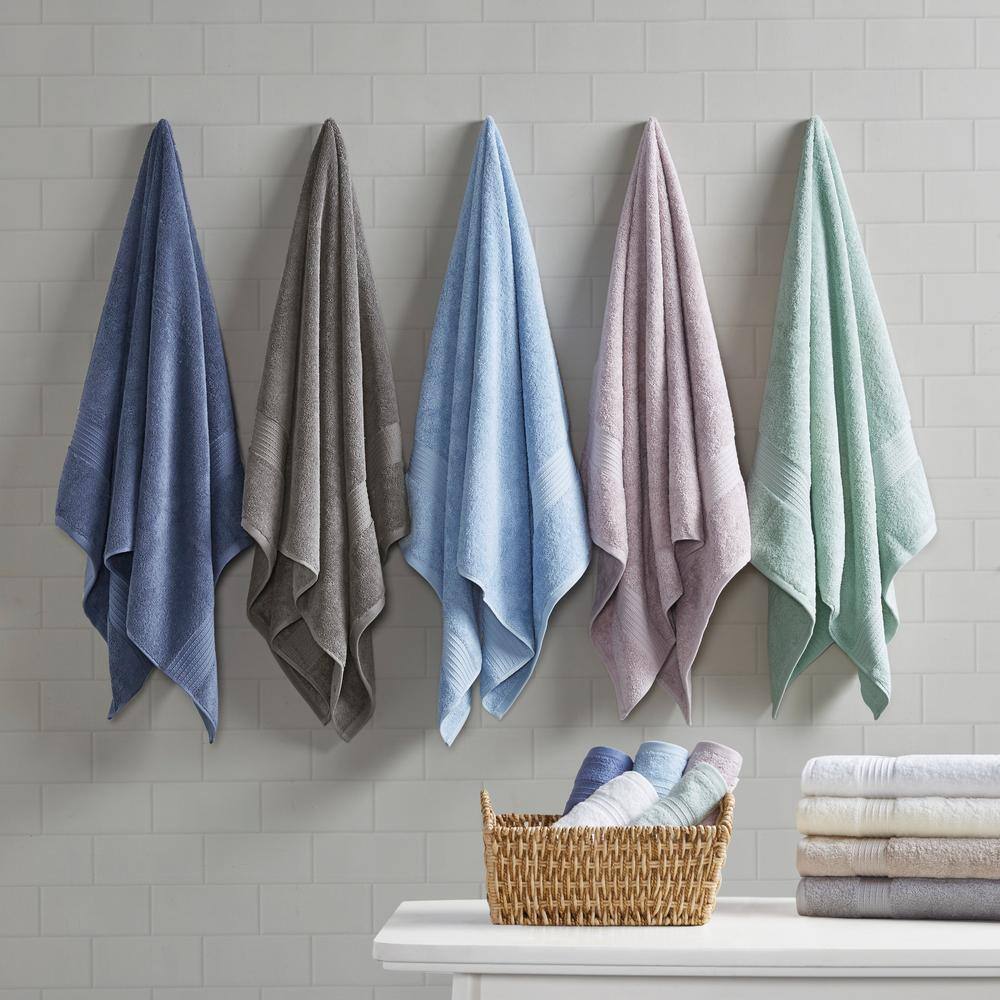 Organic Cotton Set of Six Hand Towels in Assorted Colors