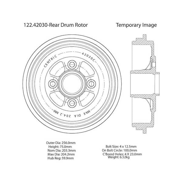 Centric Parts Brake Drum