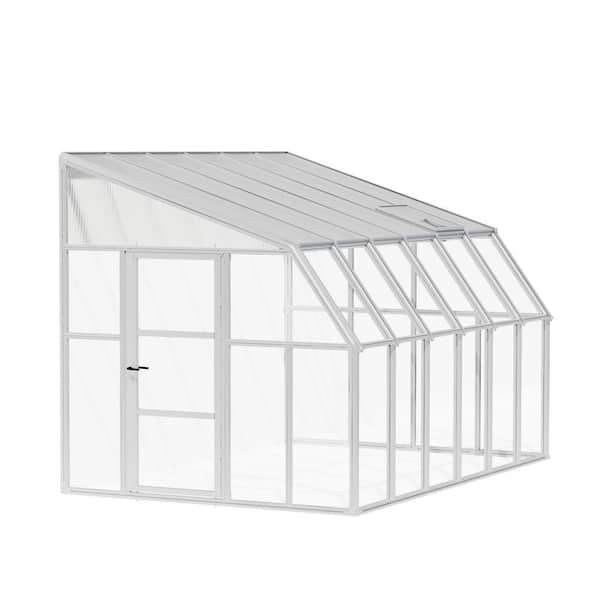 Sun Room 8 ft. x 12 ft. White/Clear Patio Enclosure and Solarium