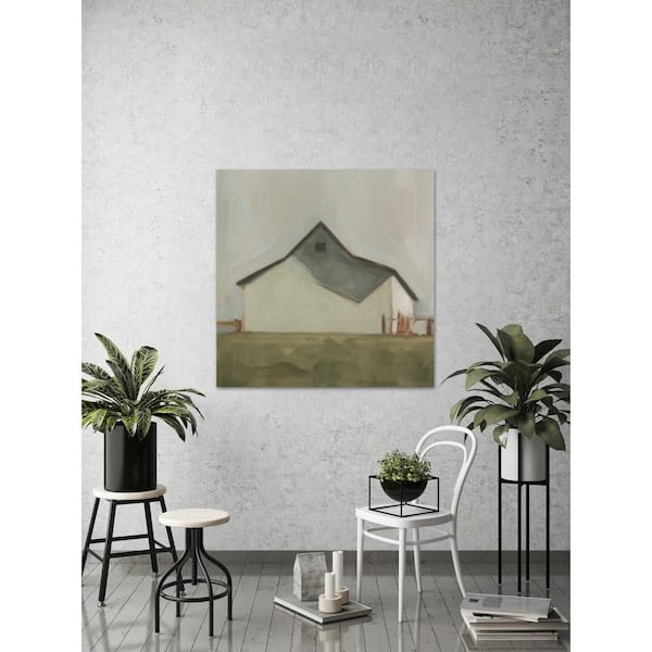 Unbranded 18 in. H x 18 in. W "Serene Barn V" by Marmont Hill Canvas Wall Art