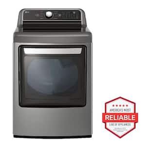 7.3 Cu. Ft. Vented SMART Electric Dryer in Graphite Steel with EasyLoad Door and Sensor Dry Technology