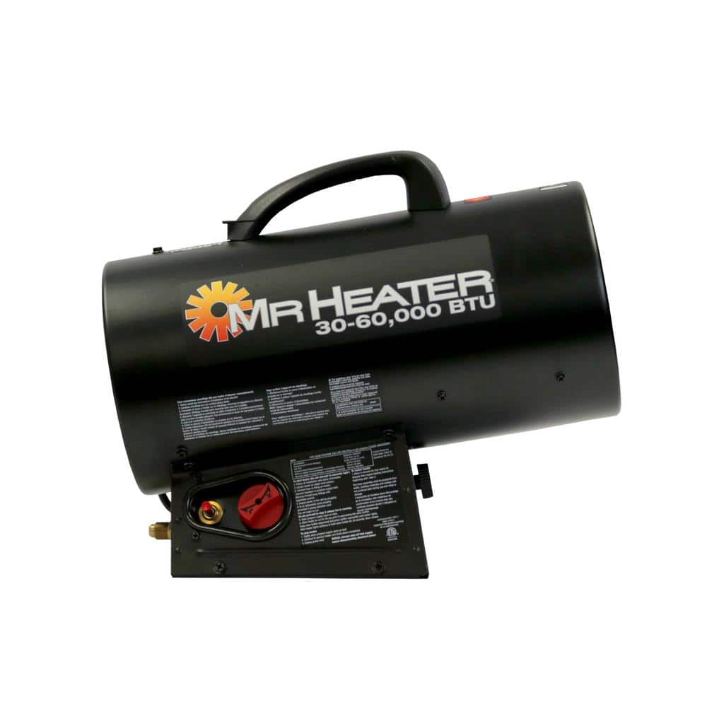 Mr. Heater 60,000 BTU Forced Air Propane Outdoor Space Heater with Quiet Burner Technology