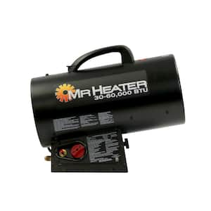 60,000 BTU Forced Air Propane Indoor/Outdoor Space Heater with Quiet Burner Technology