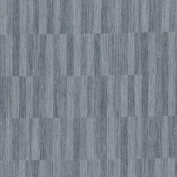 Brewster Barie Charcoal Vertical Tile Charcoal Wallpaper Sample