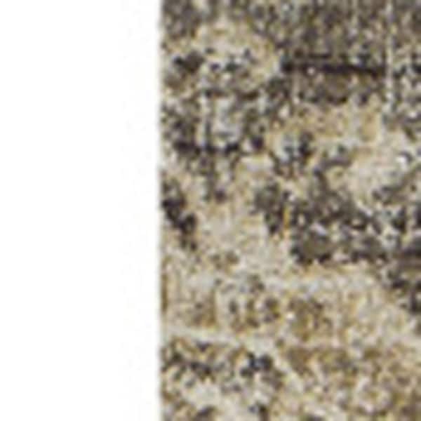 10 X 13 Beige, Brown Oriental Runner Rug