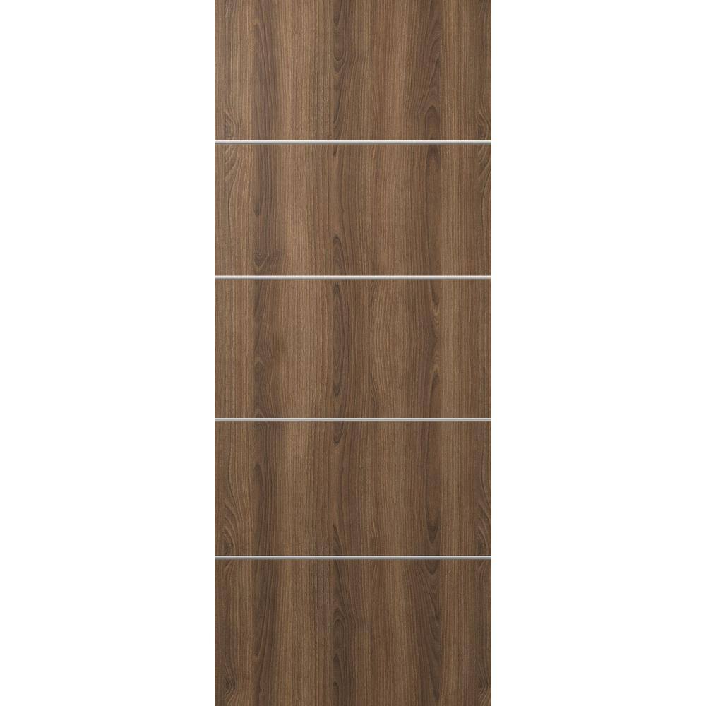 Optima 4H 30 in. x 84 in. No Bore Solid Composite Core Pecan Nutwood Composite Wood Interior Door Slab price history on PriceWatchPro