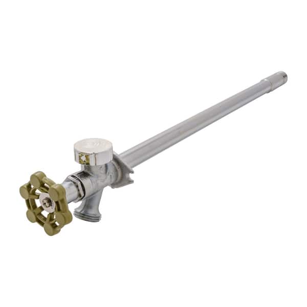 Everbilt 1/2 in. x 14 in. Brass Anti-Siphon Frost Free Sillcock Valve with Multi-Turn Operation