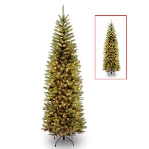 7 ft. PowerConnect Kingswood Fir Slim Artificial Christmas Tree with Dual Color LED Lights