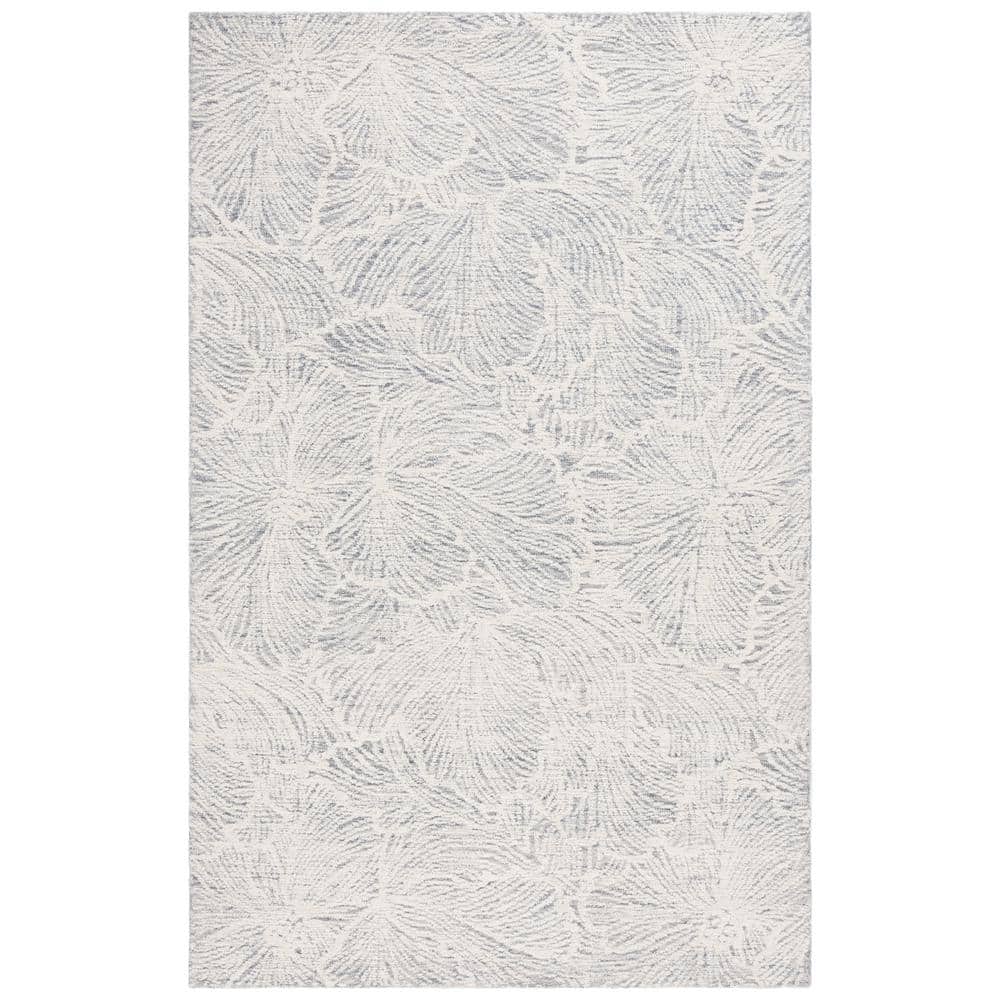 Ivory Wool 4' x 6' Hand-Tufted Rectangular Area Rug