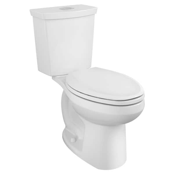 American Standard H2Option Tall Height 2-piece 0.92/1.28 GPF Dual Flush Elongated Toilet in White, Seat Not Included