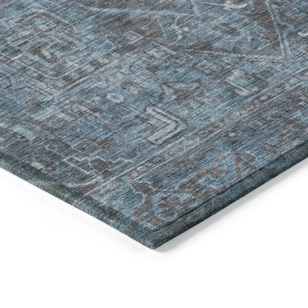 Chantille ACN571 Navy 10 ft. x 14 ft. Machine Washable Indoor/Outdoor Geometric Area Rug