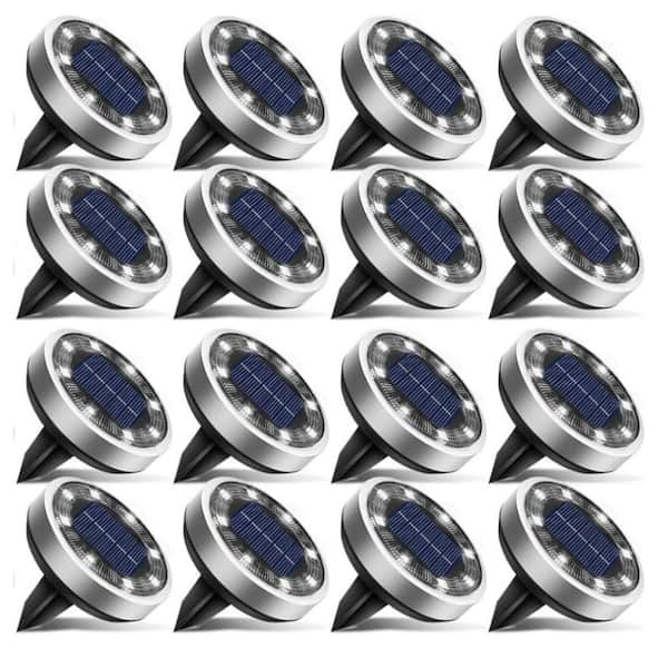 Solar Ground Lights Garden Stake, Cool White 16-Pack L0D5CYC4P8