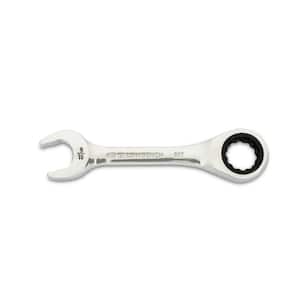 9/16 in. 90-Tooth 12 Point Stubby Ratcheting Combination Wrench