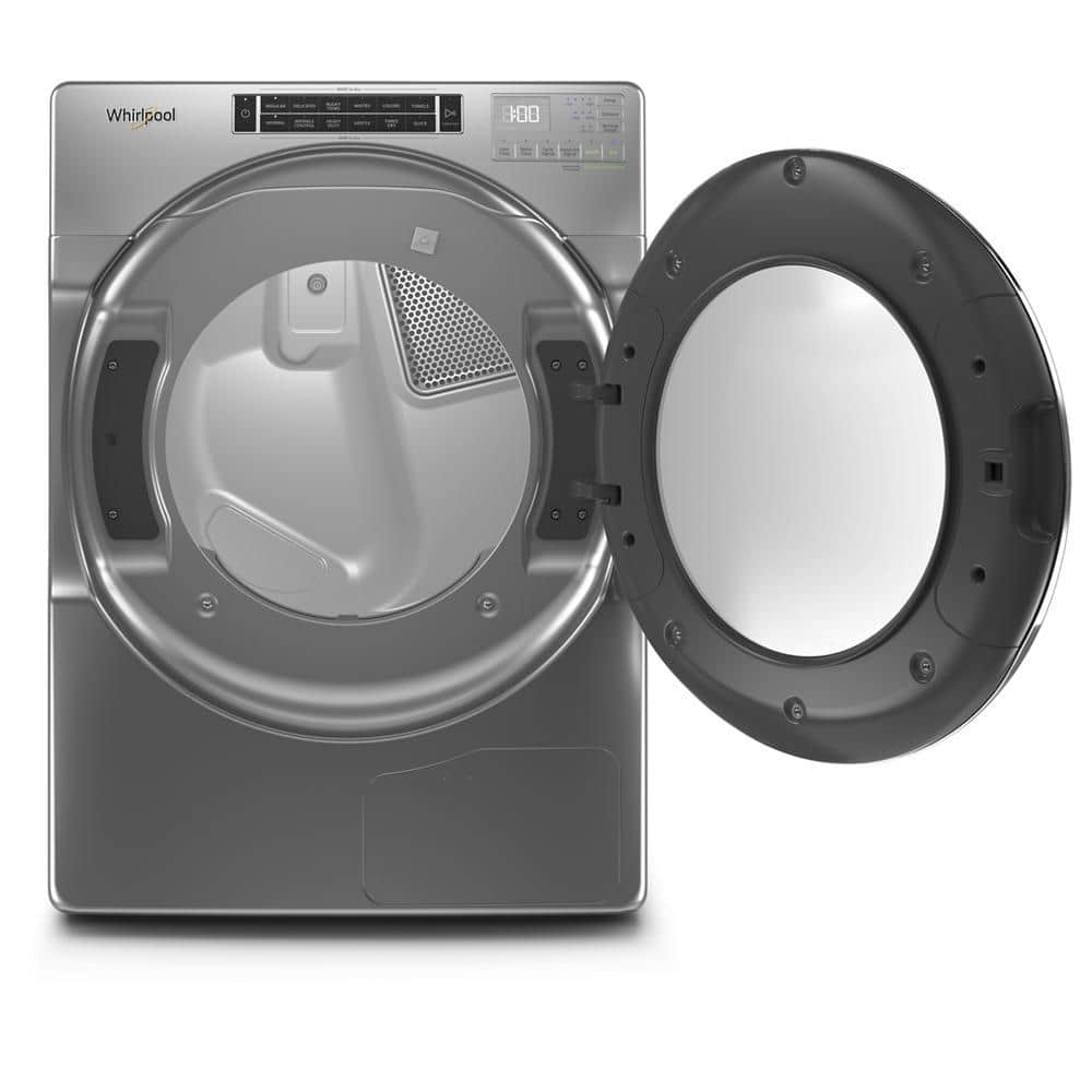Chrome Shadow 7.4 cu. ft. Stackable Front Load Electric Dryer with Stainless Steel Drum