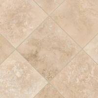 Tuscany Beige 12 in. x 12 in. Honed Travertine Stone Look Floor and Wall Tile (10 sq. ft./Case)