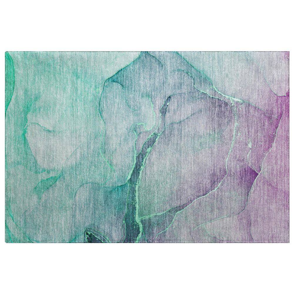 Dream Shag Premium Machine Washable Abstract ADS508 Aloe 3 ft. x 4 ft. Area Rug price history on PriceWatchPro