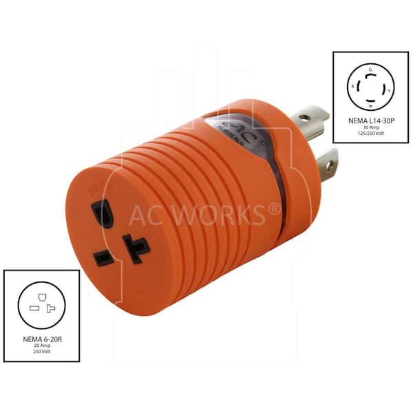 Plug NEMA L14-30P 30A 125V-250V 4 Wire Twist Lock Electrical Plug Connector New 
