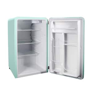 17.5 in. 3.2 cu. ft. Retro Mini Refrigerator in Mint Green, without Freezer