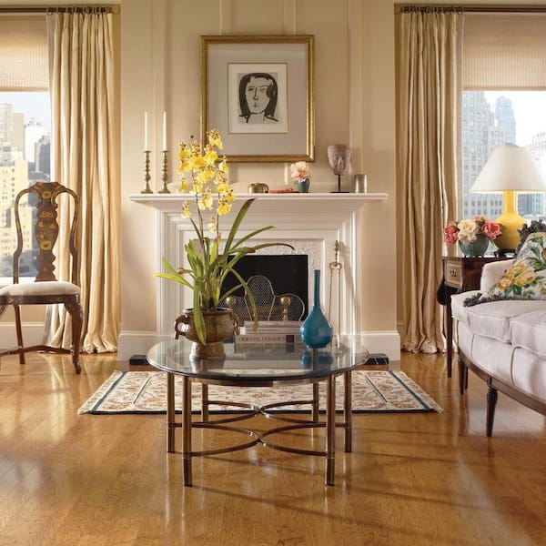 Bruce American Home Autumn Wheat Hickory 3/8 in. T x 3 in. W T+G Distressed Engineered Hardwood Flooring (28 sq.ft./ctn)