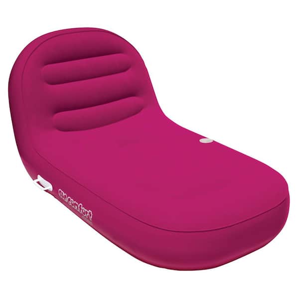 Airhead Sun Comfort Raspberry Red Cool Suede Chaise Lounge