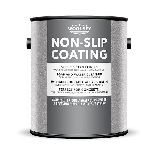 190906 1-Gl Silver Creek Non-Slip Acrylic Textured Concrete Deck/Patio Coating, Self-Priming, Fast Dry, Matte Finish