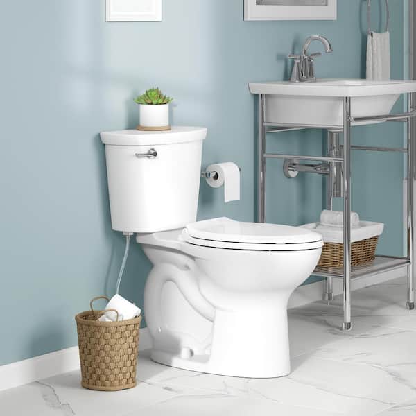 Cadet 12 in. Rough In 2-Piece 1.28 GPF Single Flush Elongated Chair Height Toilet with Slow Close Seat in White