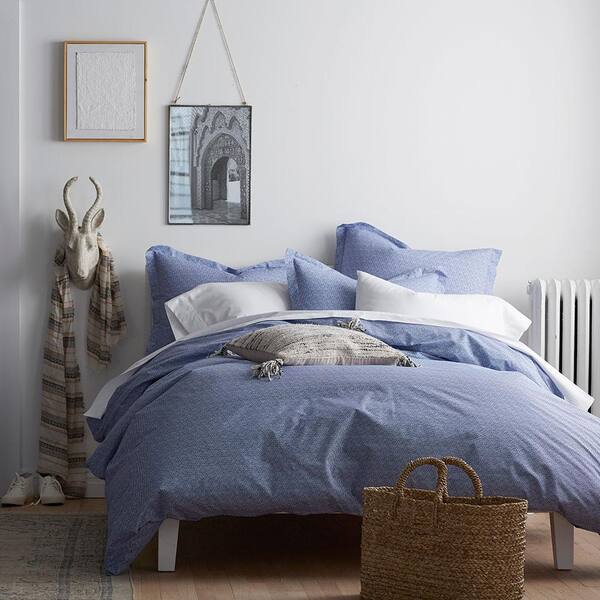 Cstudio Home By The Company On Point Cobalt Blue Geometric Organic Cotton Percale Queen Duvet Cover 40019d Q Cblt Depot - What Is The Point Of Duvet Covers