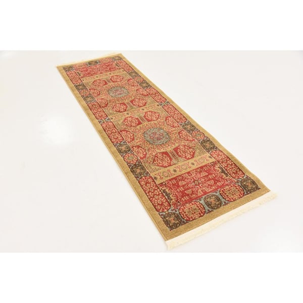 Palace Monroe Red 2' 0 x 6' 0 Runner Rug