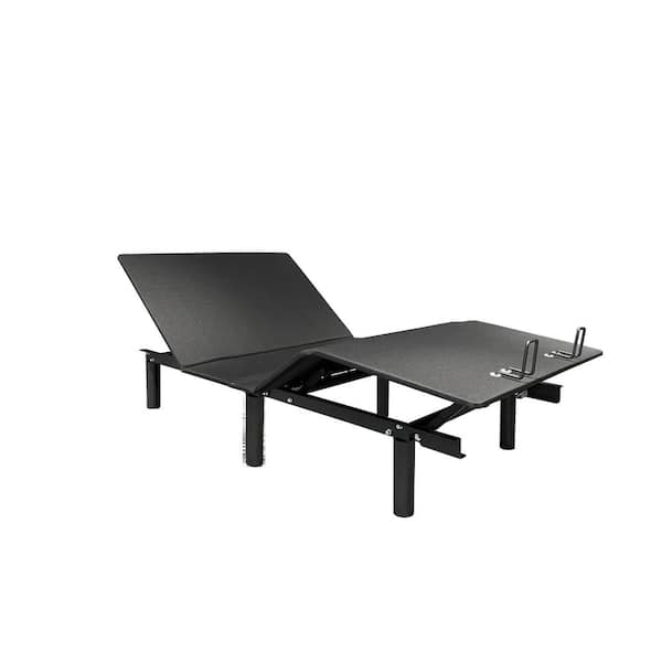 Black, Queen, Adjustable Bed Frame with Wireless Remote, USB Port, Quiet Motor, Nightlight, Zero-Gravity Mode