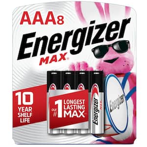 MAX AAA Batteries (8-Pack), Triple A Alkaline Batteries
