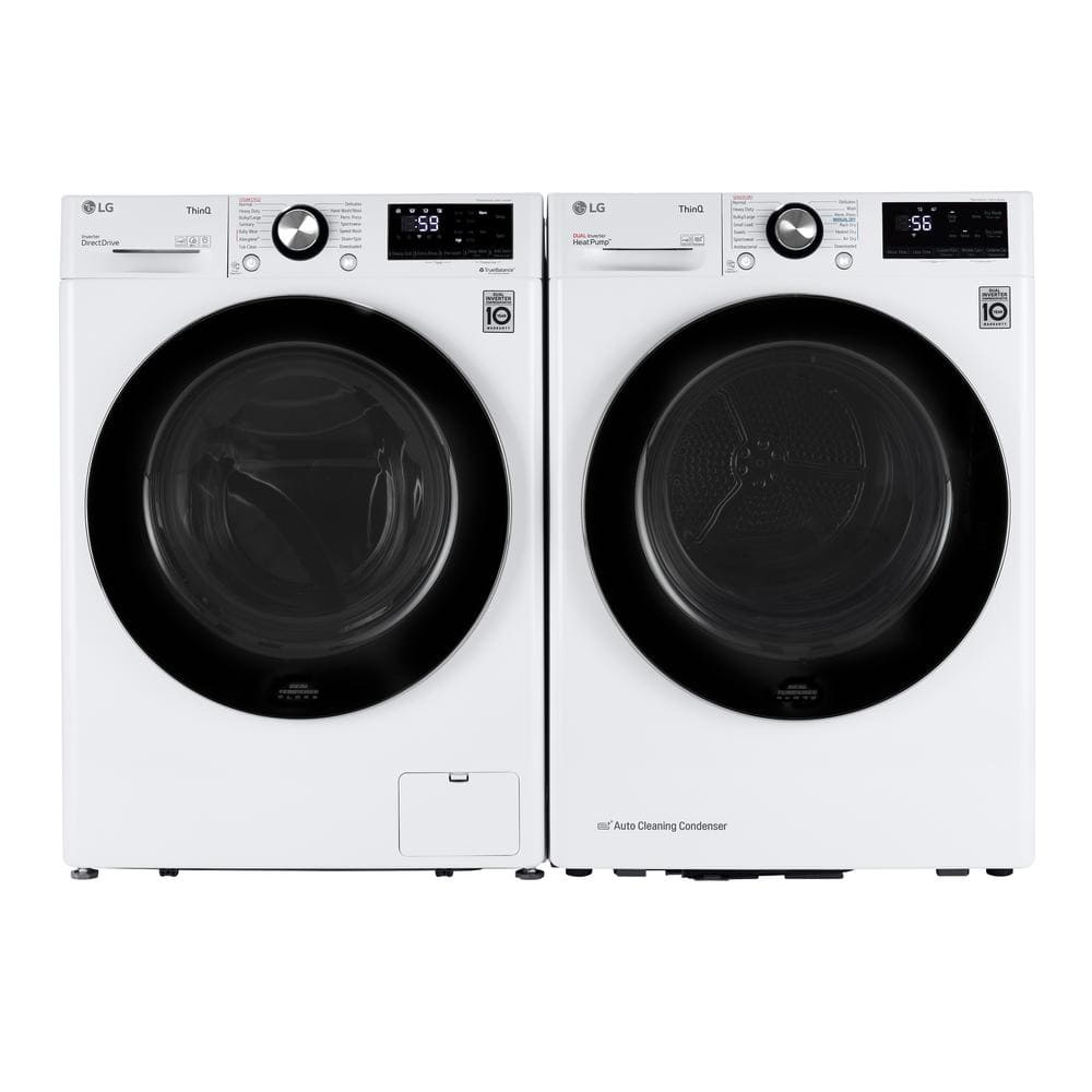 4.2 Cu.ft. White Smart Stackable Front Load Dryer with Steam