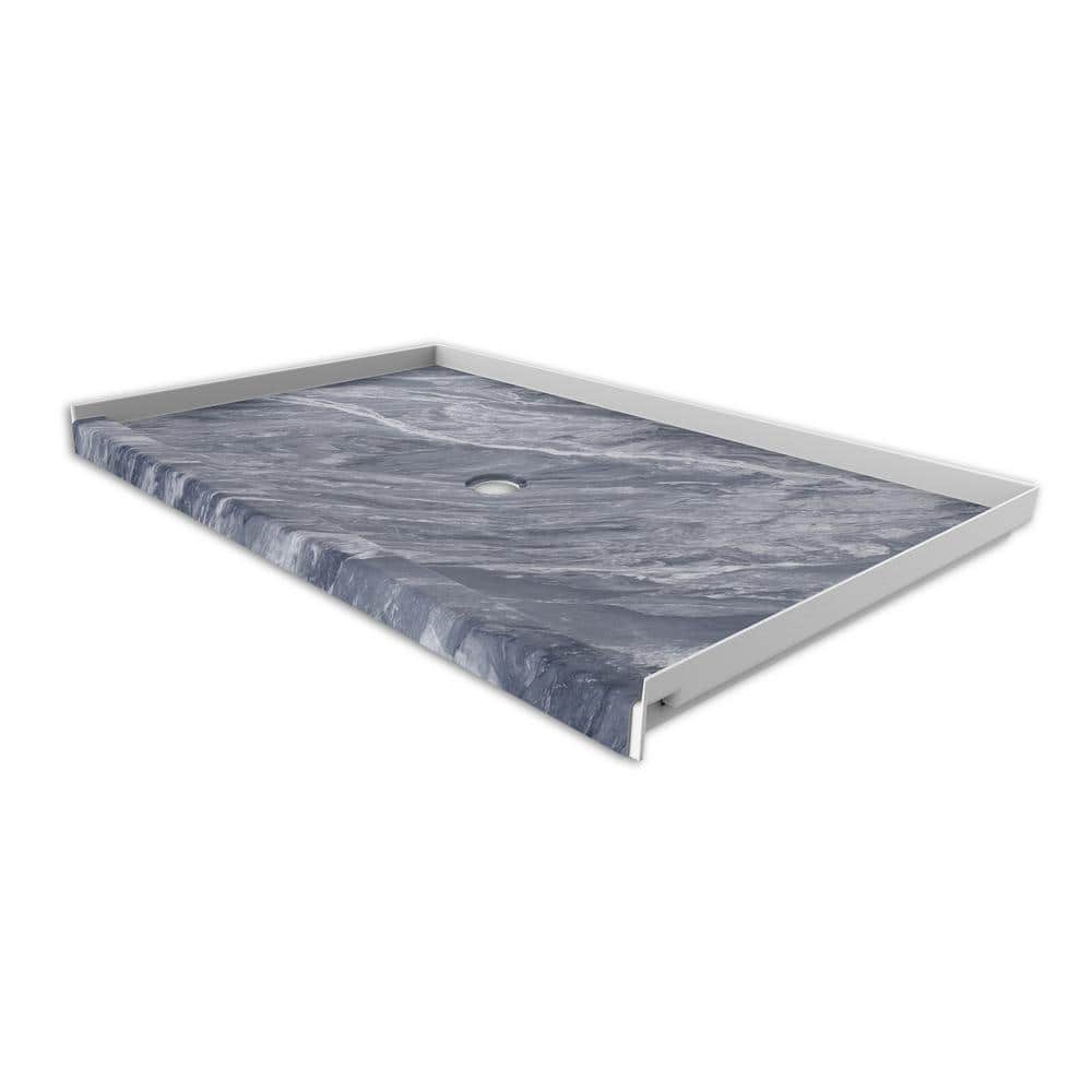 FlexStone 60" x 36" Beaumont Composite Shower Base with Center Drain