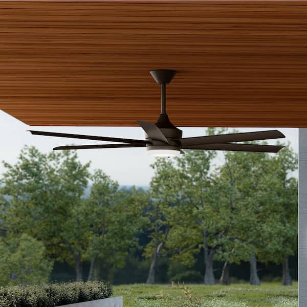 Solen 6 Blade 65 in. Ceiling Fan in Satin Natural Bronze with Satin Natural Bronze Blades