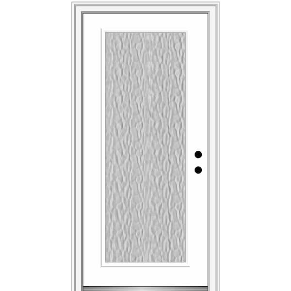 MMI Door Vapor 34 in. x 80 in. Left-Hand Inswing Full Lite Primed Fiberglass Prehung Front Door with 4-9/16 in. Frame