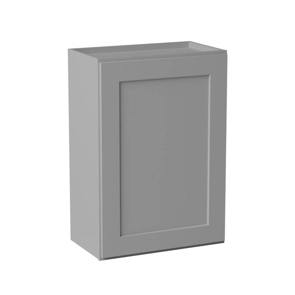 21 in. W x 12 in. D x 30 in. H Ready to Assemble Solid Wood Shaker Wall Kitchen Cabinet in Light Grey price history on PriceWatchPro