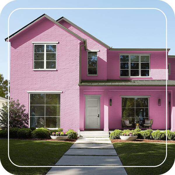 BEHR ULTRA 1 gal. #100B-6 Fuchsia Kiss Flat Exterior Paint