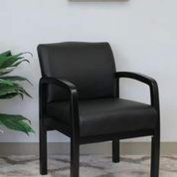 Black LeatherPlus Office Guest Reception Chair