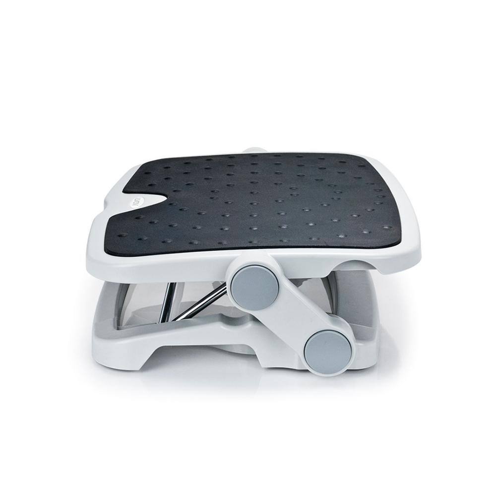 Adjustable Gray Plastic Ergonomic Footrest