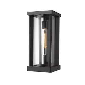 Glenwood Black Outdoor Hardwired Wall Sconce with No Bulbs Included