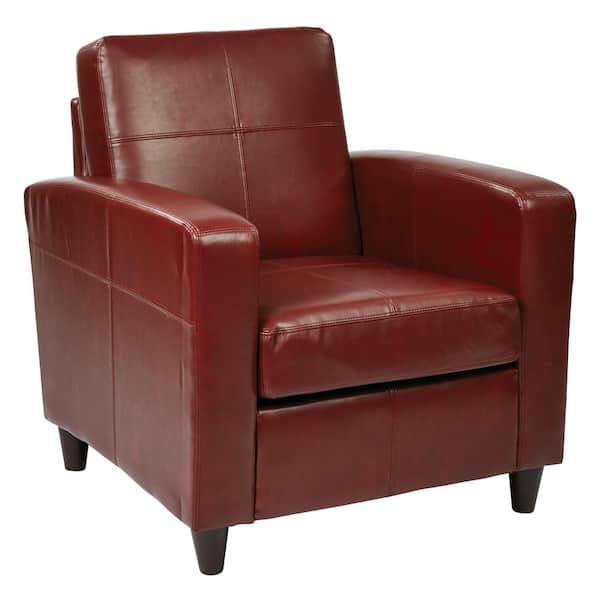 OSP Home Furnishings Venus Crimson Club Chair VNS51A-CBD - The Home Depot