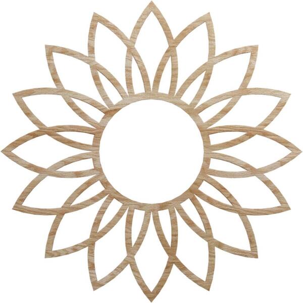 Ekena Millwork 30 in. x 9.75 in. x 0.375 in. Wood Medallion Moulding
