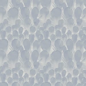 Lavender Feathers Vinyl Paper Unpasted Matte Wallpaper (21 in. x 33 ft.)