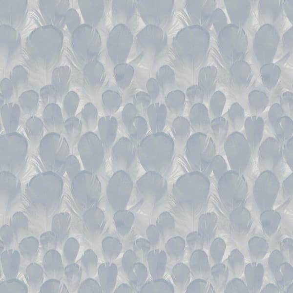York Wallcoverings Lavender Feathers Vinyl Paper Unpasted Matte Wallpaper (21 in. x 33 ft.)