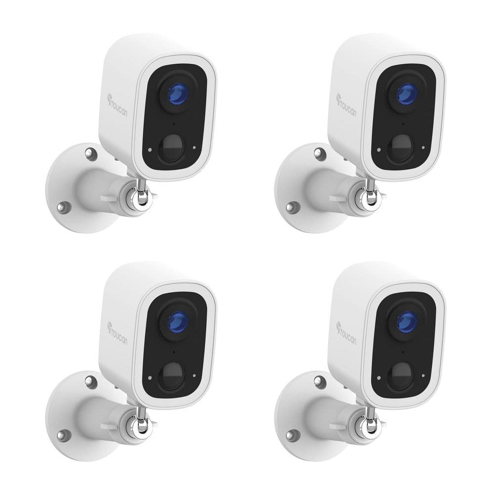 S4 Wireless Battery Operated Li-Ion 2K Security Camera with No Monthly Fee Required 4-Pack price history on PriceWatchPro