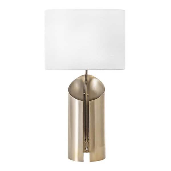 Brass Contemporary Table Lamp, Tahari Home Gold Table Lamp