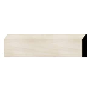 WM623 0.56 in. D x 3.25 in. W x 96 in. L Wood Poplar Baseboard Moulding