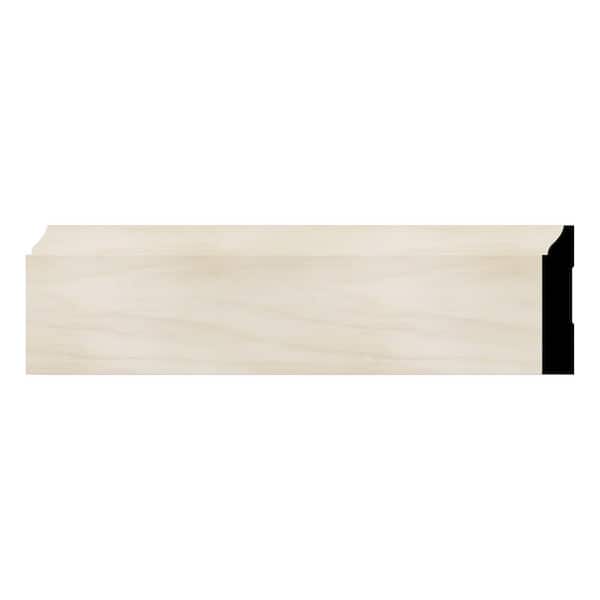WM623 0.56 in. D x 3.25 in. W x 96 in. L Wood Poplar Baseboard Moulding